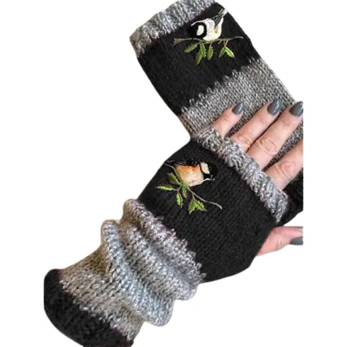 tricot-mitaine-femme-107 Dámske pletené palčiaky