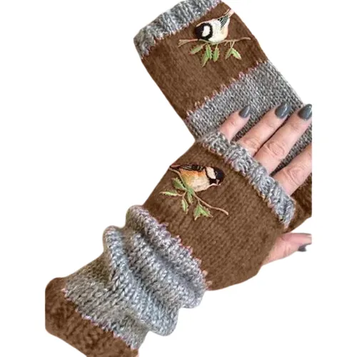 tricot-mitaine-femme-479 Dámske pletené palčiaky