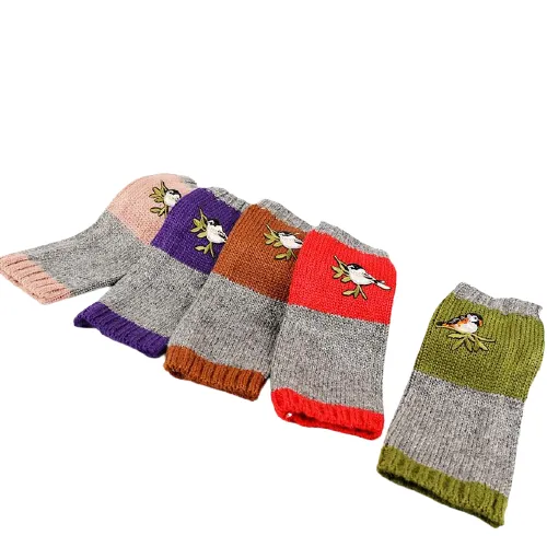tricot-mitaine-femme-641 Dámske pletené palčiaky